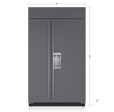 Sub-Zero 48 Classic Side-by-Side Refrigerator Dispenser