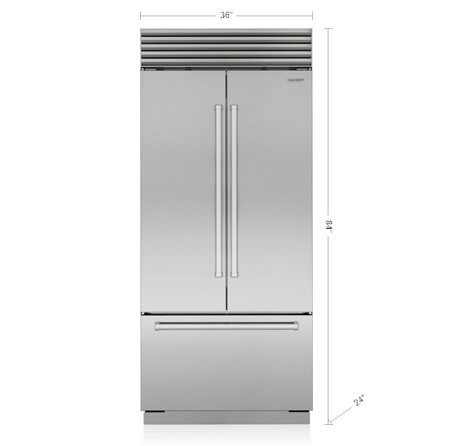 Freestanding French Door Refrigerator Freezer, 36, 20.1 cu ft