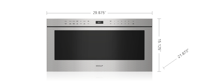 Wolf 30 Professional Drawer Microwave (MD30PE/S)
