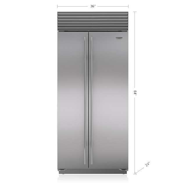 stainless steel fridge black