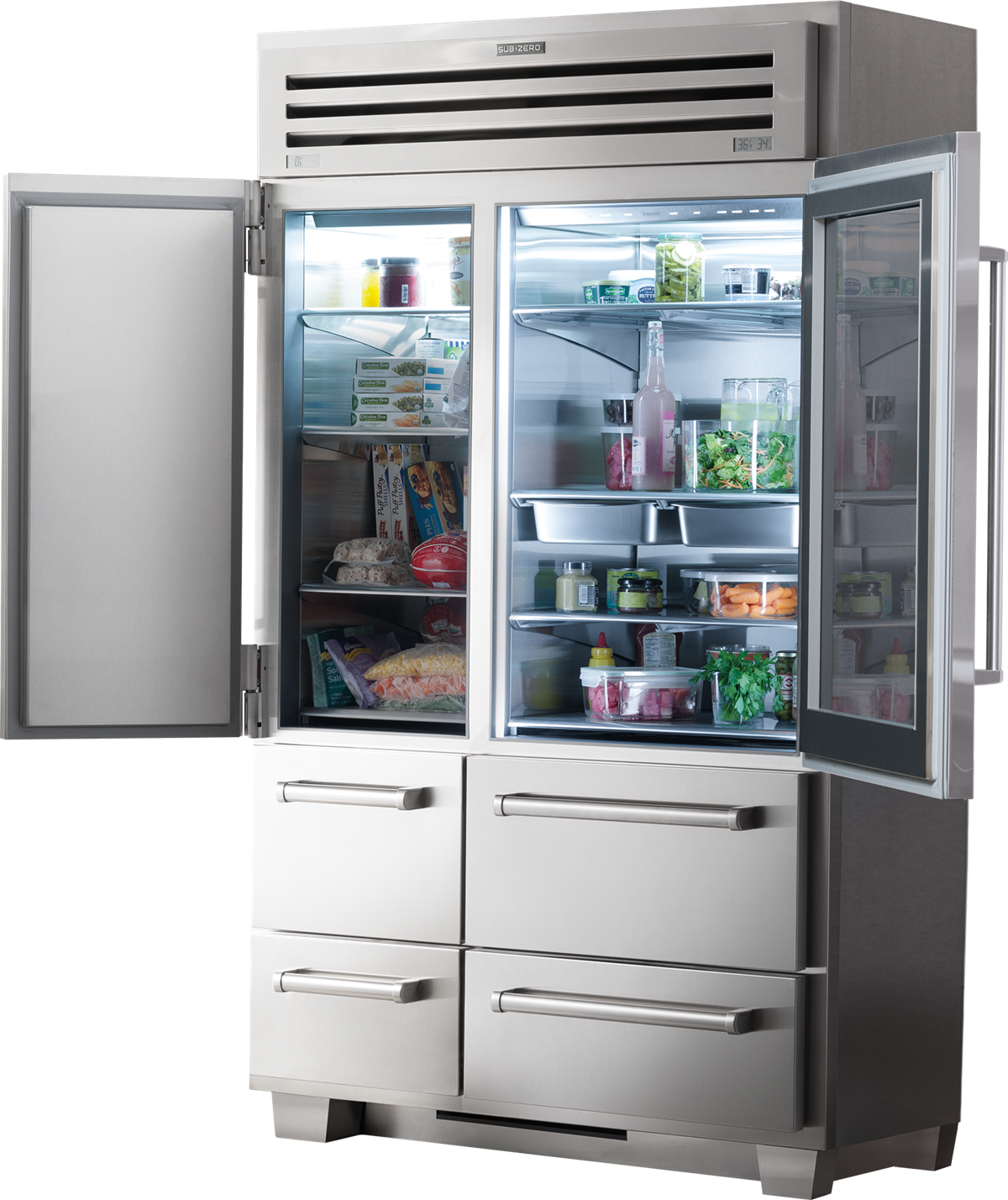 SubZero PRO 48 with Glass Door (648PROG)