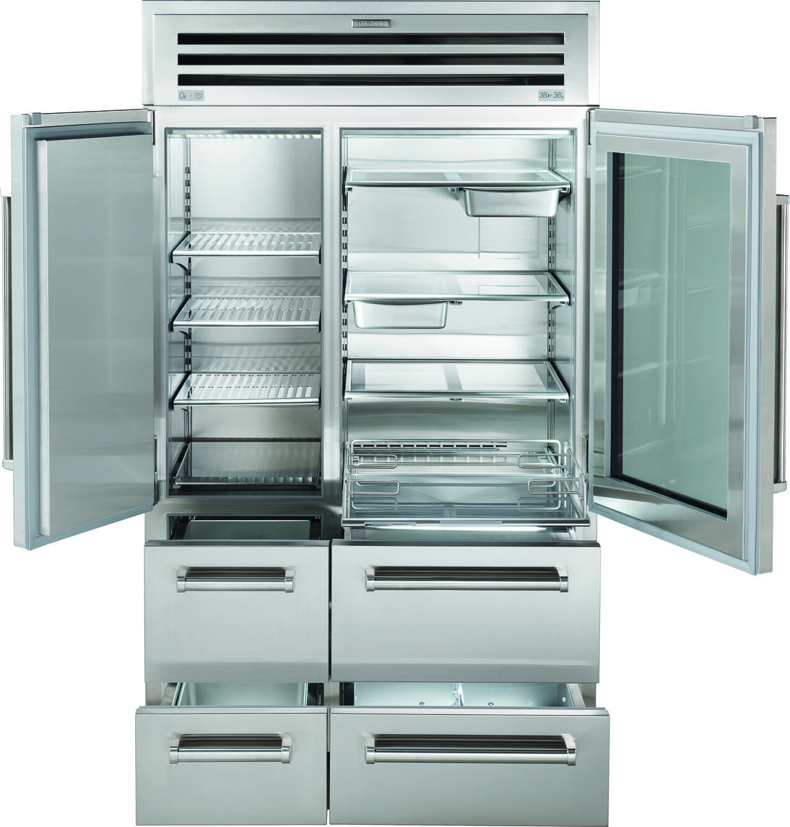 Sub Zero 48 PRO Refrigerator Freezer With Glass Door PRO4850G   Sm Pro4850g Tray Slg 100318 