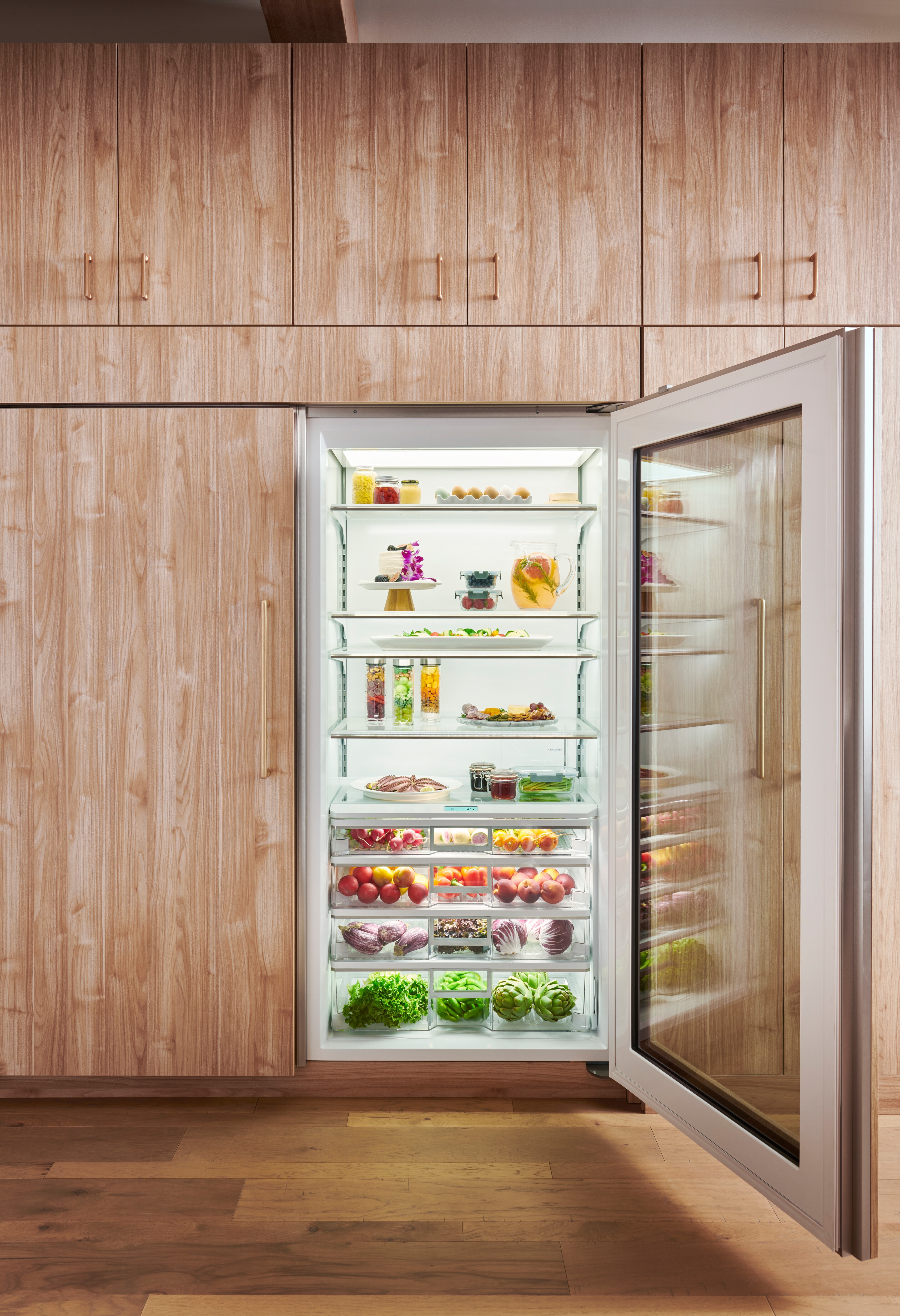 Refrigerator store door glass