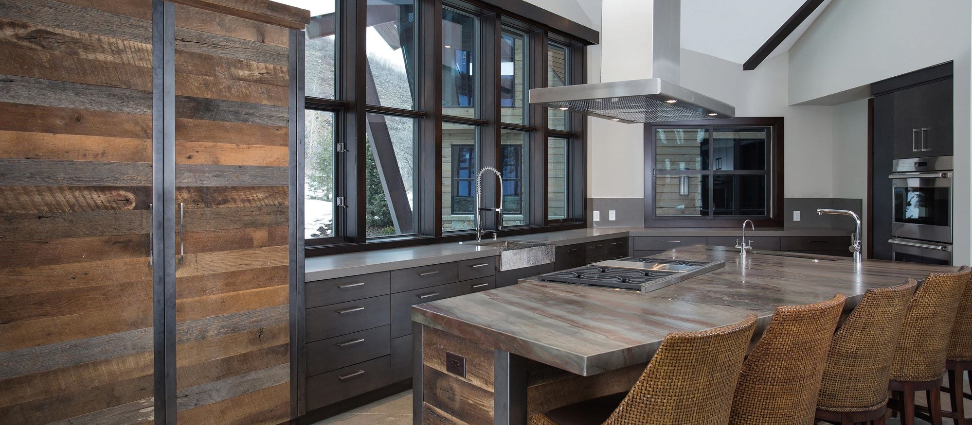Mountain Contemporary  Sub-Zero, Wolf, and Cove Kitchens