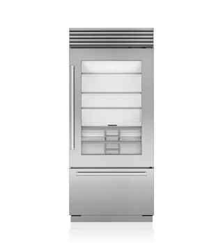 Sub-Zero 30 Classic Over-and-Under Refrigerator Glass Door