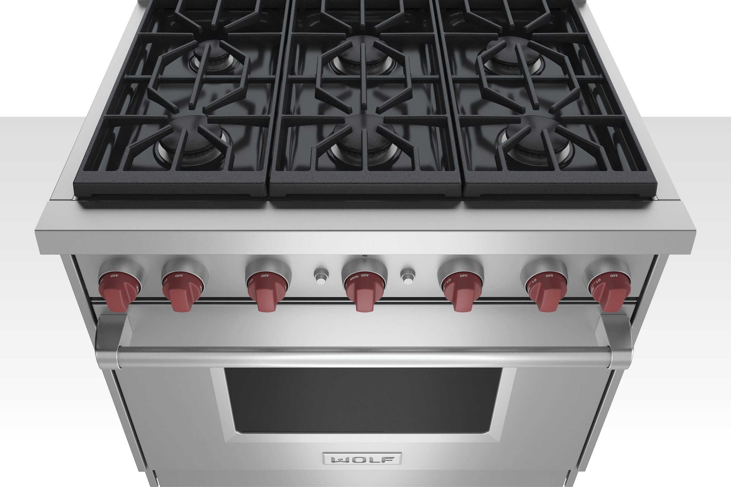 Gas range outlet grill top