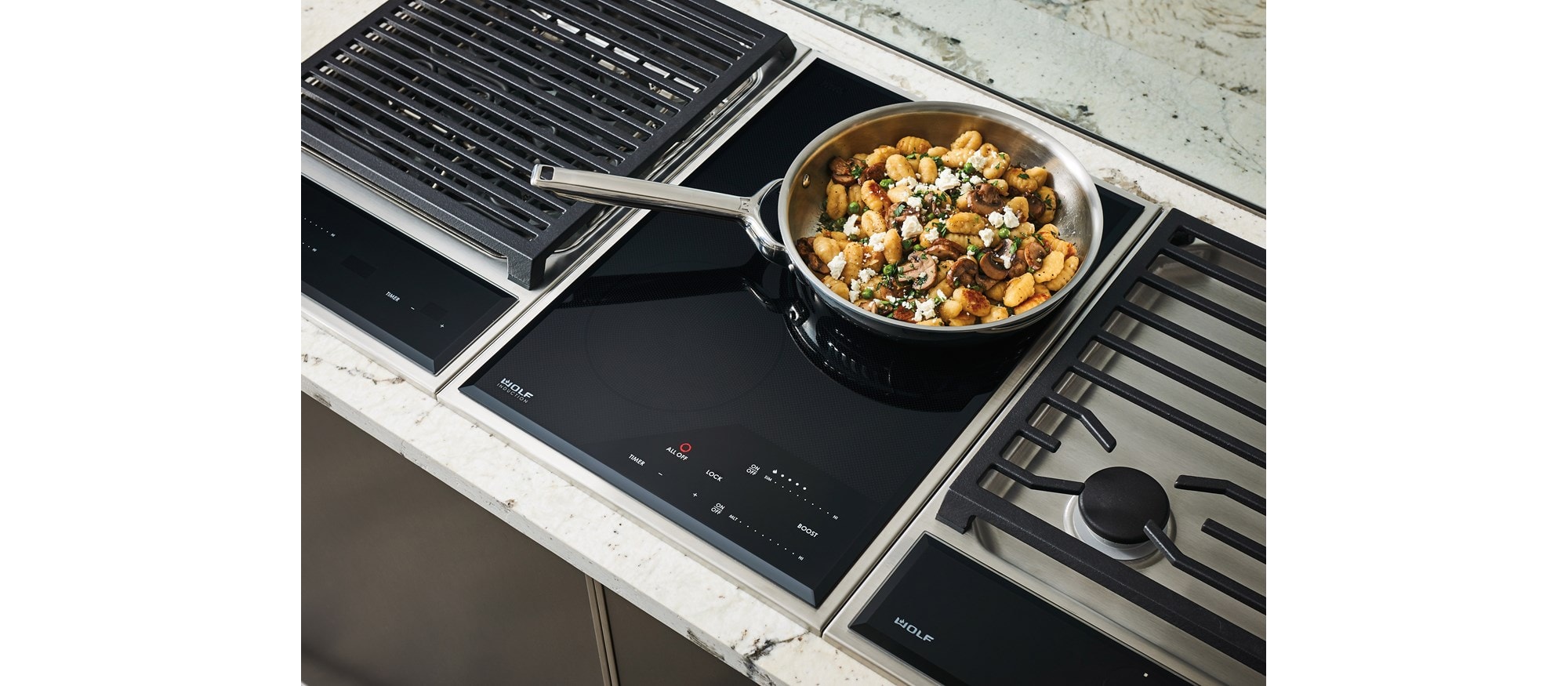 cooktop induction and gas