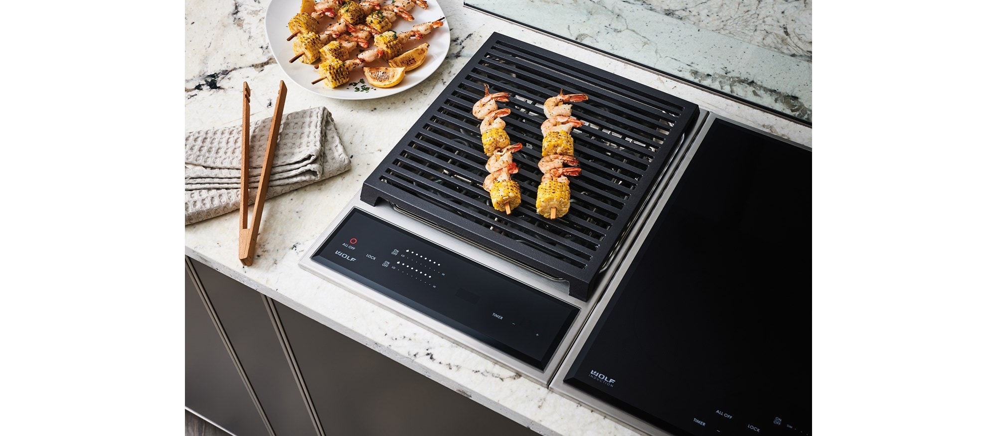 Stovetop indoor outlet grill