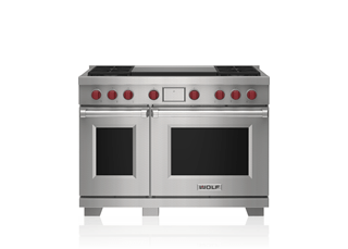 DF48450DGSP by Wolf - 48 Dual Fuel Range - 4 Burners and Infrared Dual  Griddle