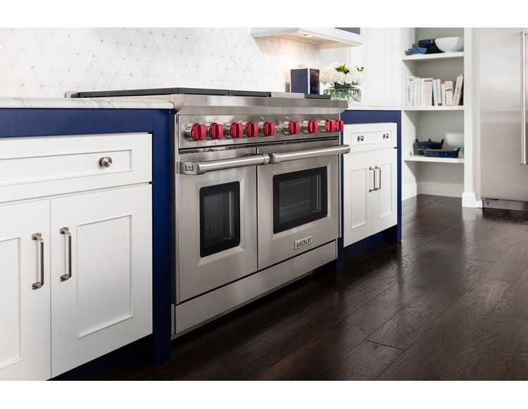 6 burner residential gas range